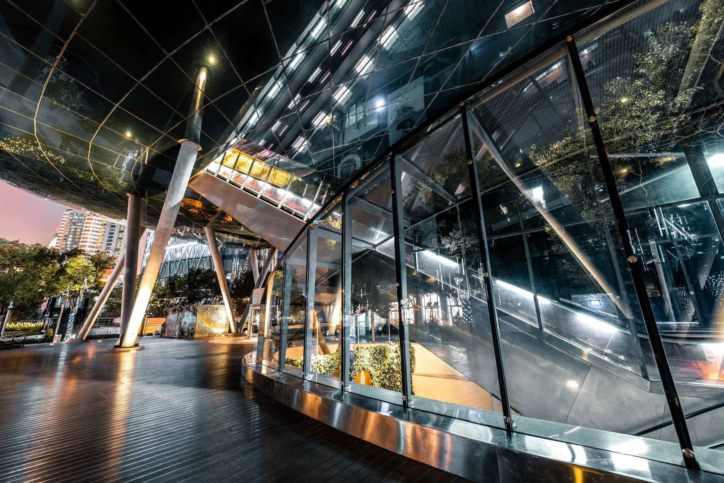 Hotel and building interiors under local control