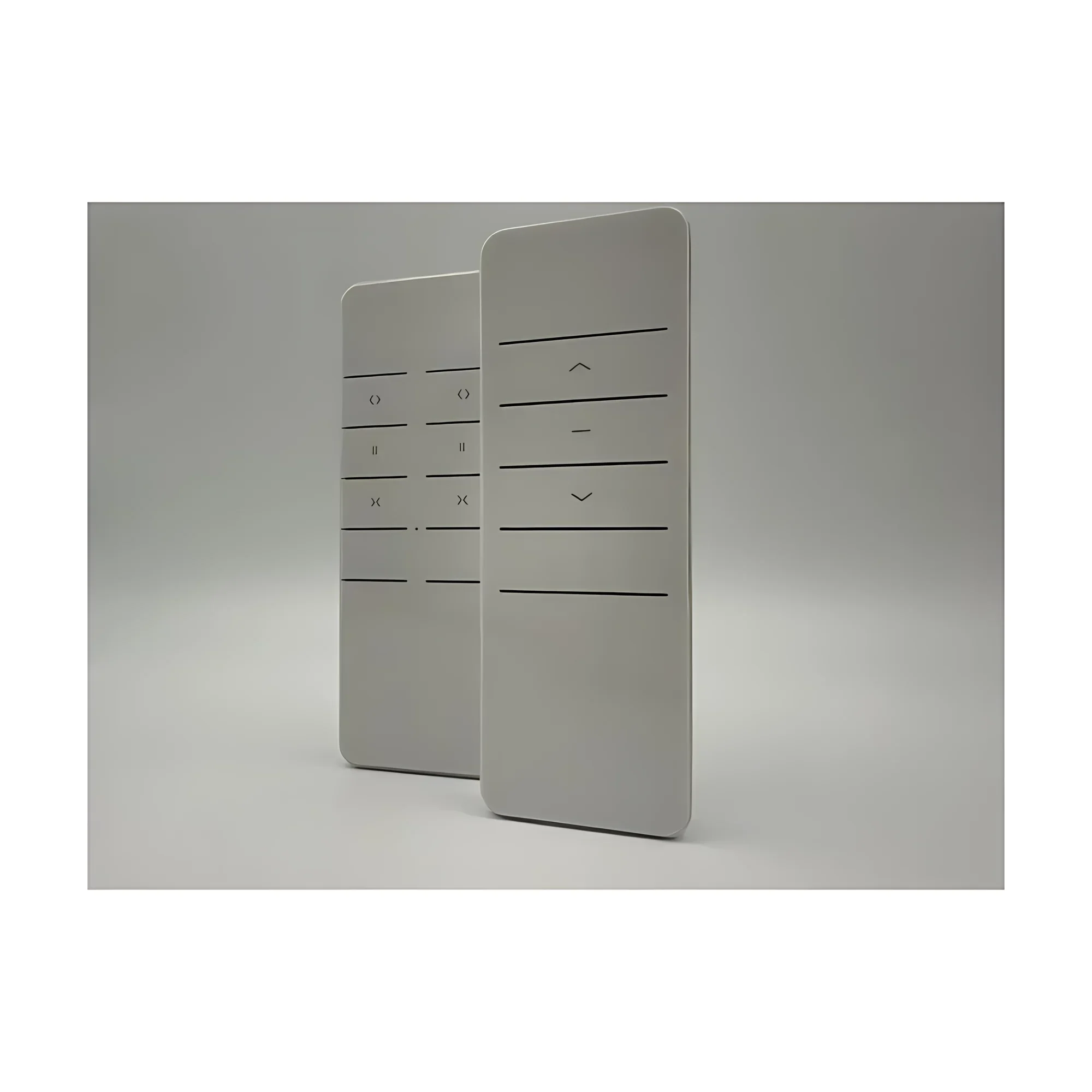 White two-channel curtain remote control