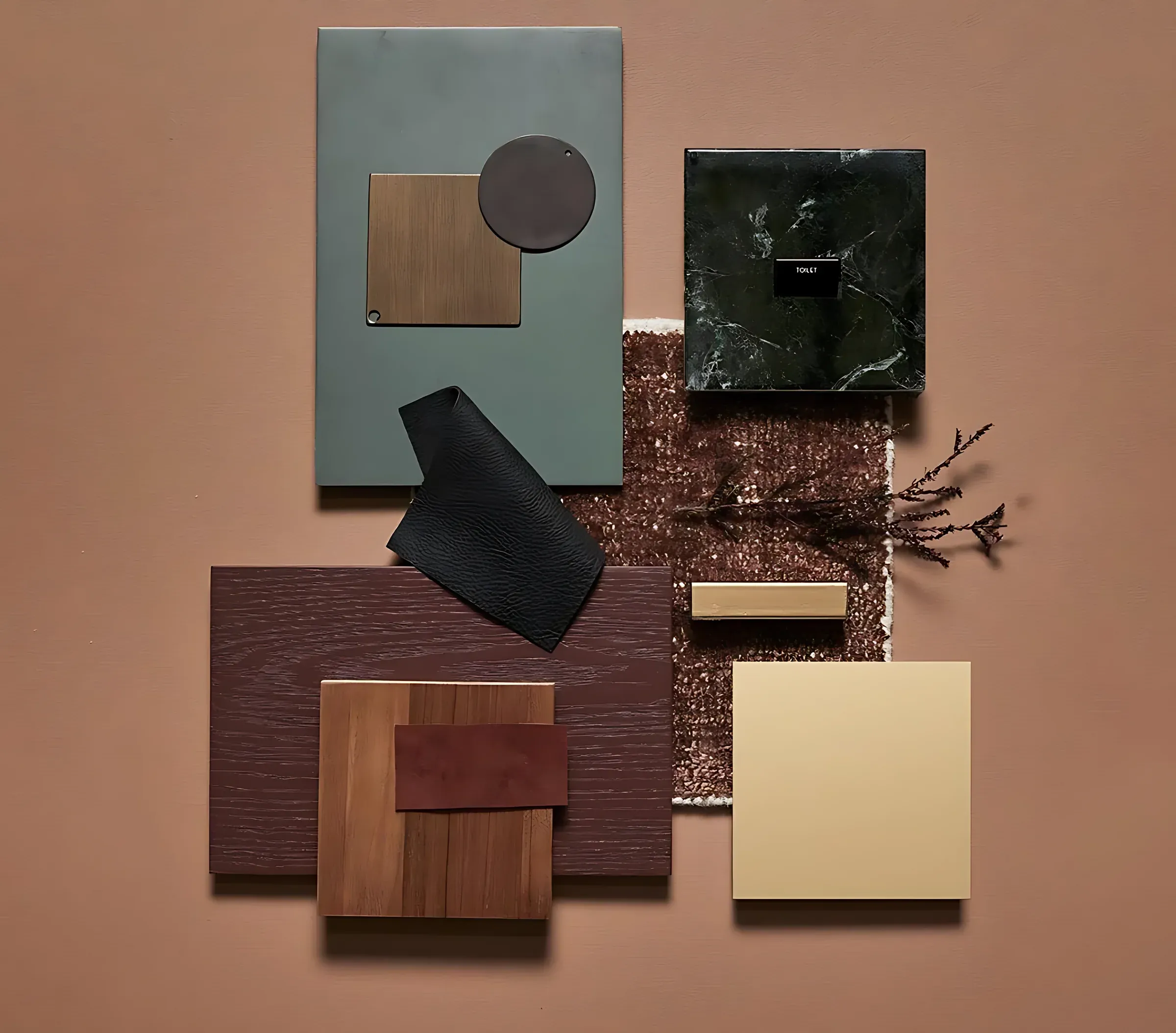 Signature materials flatlay