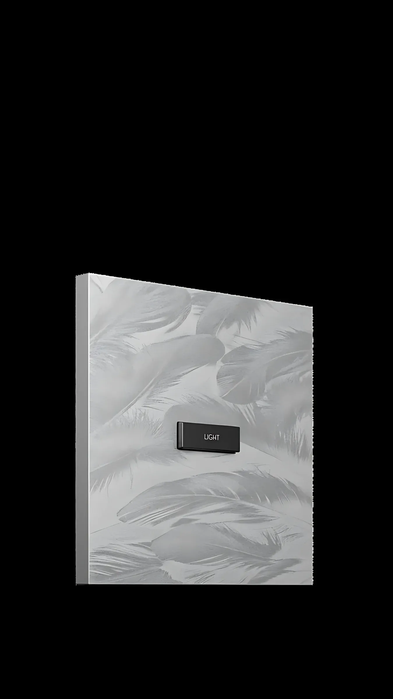 Textured silver Signature panel