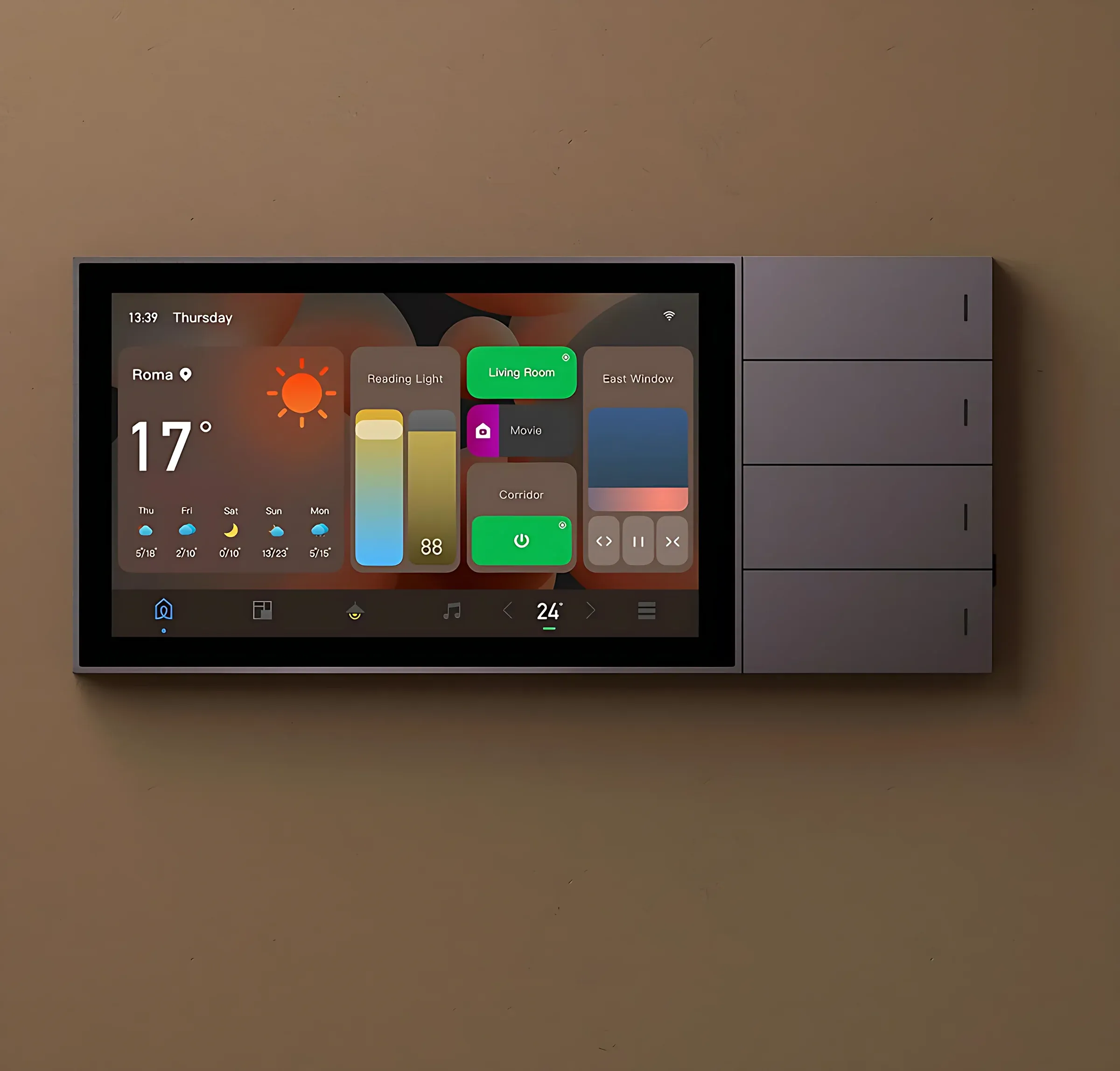 Wide Signature screen on the wall